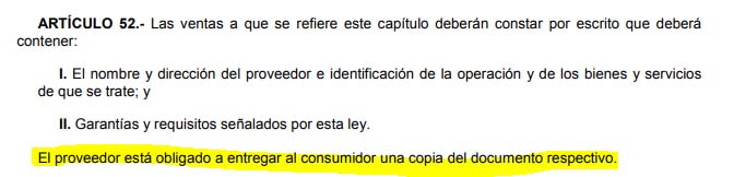 entregar contrato tiempo compartido obligación