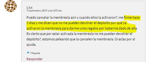 negar cancelacion por regalos tiempo compartido