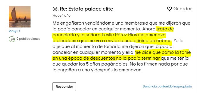 renuncia a cancelación tiempo compartido