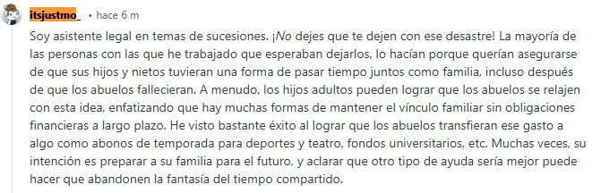 asistente legal no recomienda tiempo compartido